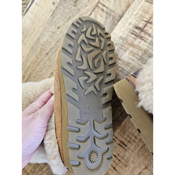 Ugg Maylin 3220 Chestnut Suede Shearling Boots Women's US Size 7 Y2K Preppy - Picture 12 of 16